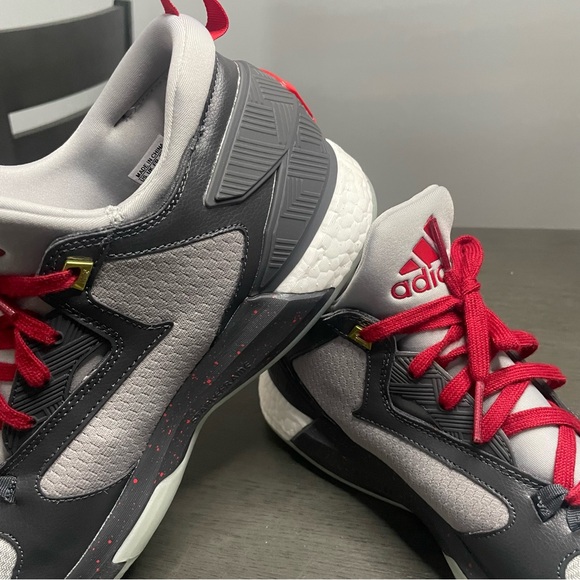 Adidas D Lillard 2's Boost Heathered Gray Men's Basketball Shoe Size 11.5 - Picture 8 of 16